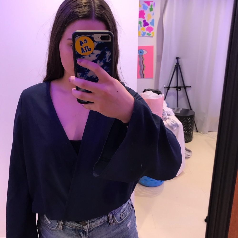 navy blouse